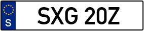Trailer License Plate